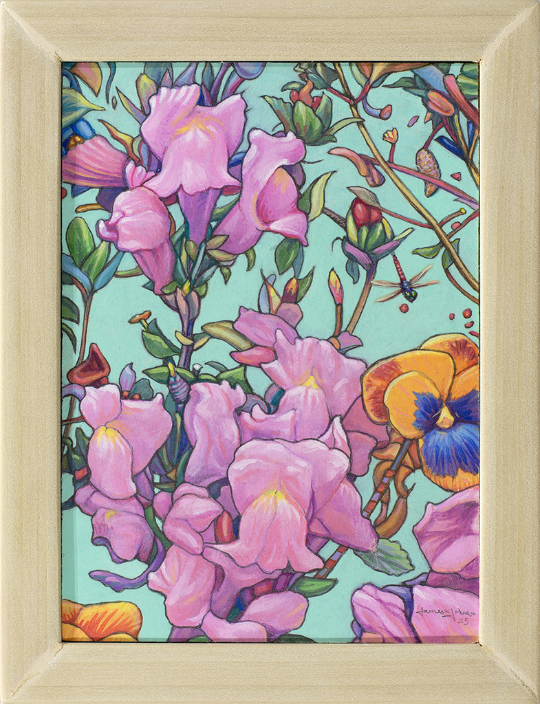 Floral Interpretation on Green